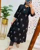 Indian Women Designer Kurta Pant Cord Set Bollywood Top Tunic Pure Cotton Kurti Dress