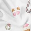 Soft Pink Delicate Small Floral Anime Cartoon Flannel Blanket Soft Warm Throw for Bedroom Sofa Car Kids Holiday Gift