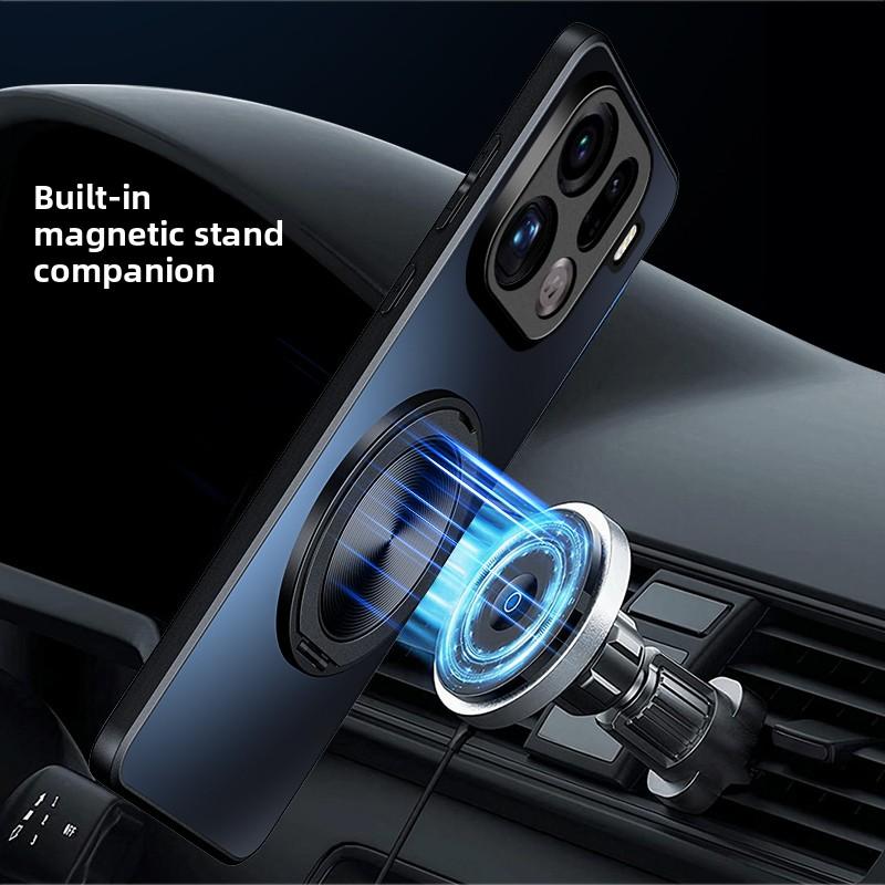For OPPO Find X9 Pro Case Hard Matte With Ring Magnetic Protective Back Cover Case For Find X9 X8 Pro X8S+ X8Ultra Phone Shell