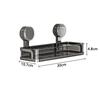 Rotating Suction Cup Storage Rack Wall Mounted Storage Shelf for Kitchen Bathroom Shampoo Shower Gel Holder Household Organizers