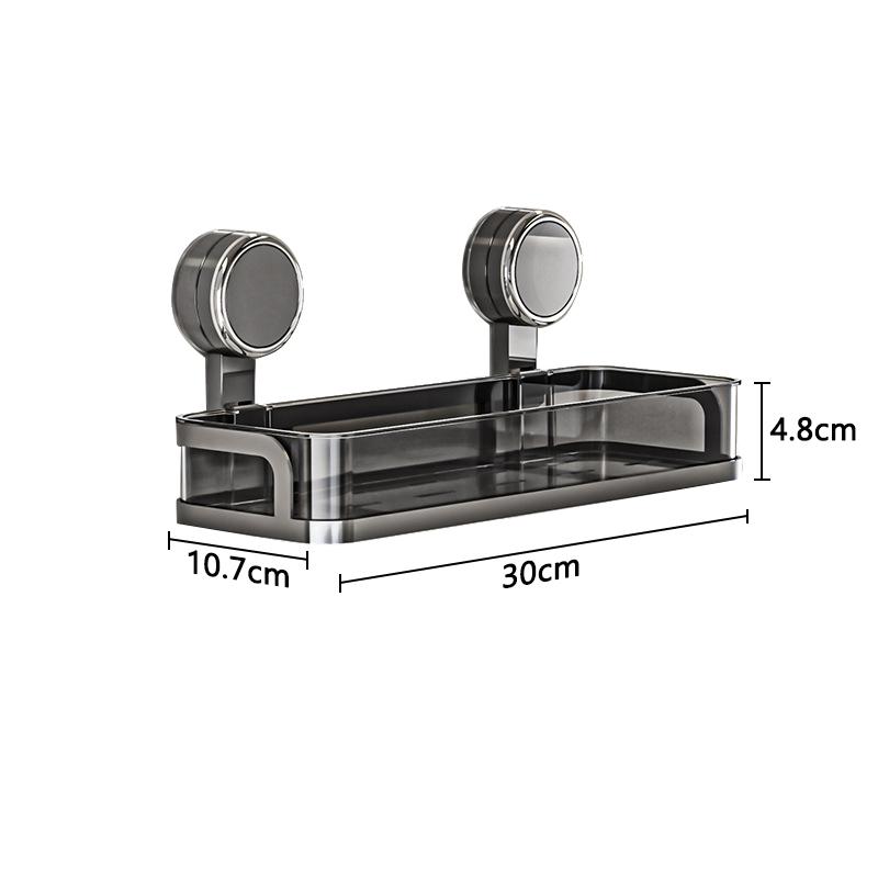 Rotating Suction Cup Storage Rack Wall Mounted Storage Shelf for Kitchen Bathroom Shampoo Shower Gel Holder Household Organizers