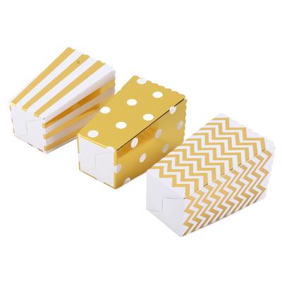 36PCS Popcorn Boxes Paper Large Capacity Top Opening Lightweight Portable Popcorn CupsGold