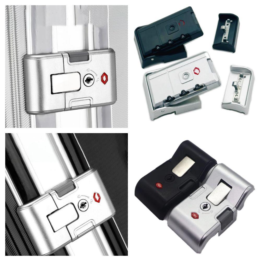 Black Silver Suitcase Lock Buckle Repacement Travel Bag Key Lock Portable Luggage Paasword Lock