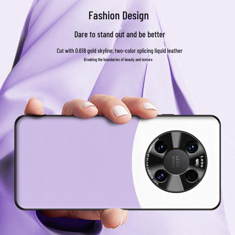 Protective Liquid Leather Case for Huawei Mate40, Anti-fall and Anti-fouling.