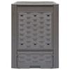 VidaXL Composteur de jardin Marron 60x60x83 cm 300 L Plastique rotin