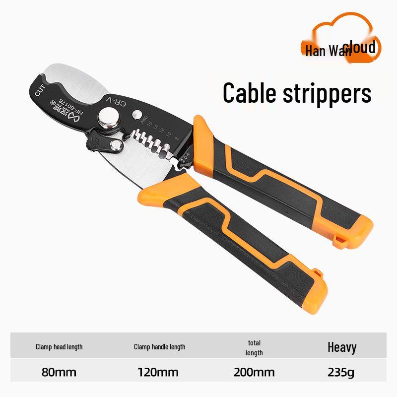 Han Axe Wire Stripper, Crimper & Cutter: OTUT Terminal Crimping Pliers for Quick, Labor-Saving Stripping