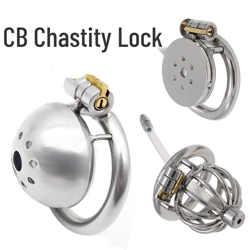 Ultra Small Metal Chastity Lock CB6000s: Male BDSM Master-Slave Birdcage Pot Lid Head Training Tool.