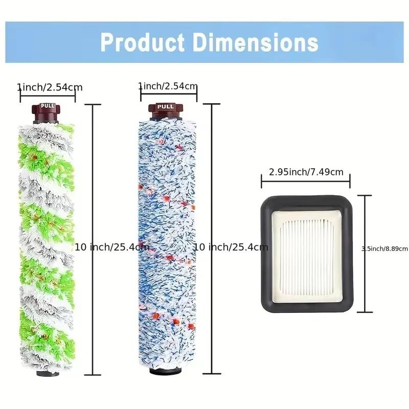 Compatible Bissell Crosswave Replacement Parts Rolling Cleaning Brush Roll And Filter for Floor Cleaning Machine