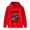 Kids Boys Girls Hooded Sweatshirt, Cool Graffiti Skateboarding Print Pullover, Casual Long Sleeve Ride Free Skate Pattern Hoodie for Teen Street Sport
