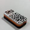 Luxury Retro Leopard Print Pattern Bumper Phone Case For iPhone 17 Air 16 15 14 Pro Max 16Plus Electroplating Bulge Back Covers