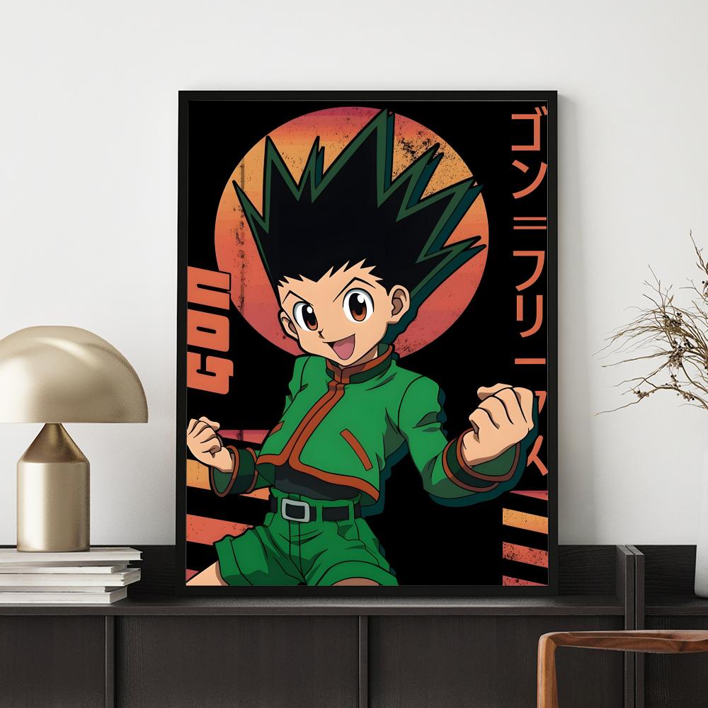 Stylish Hhunterxhunterful Poster Waterproof Self-Stick | Durable Decor | Ideal For Bedroom, Kitchen & Entryway