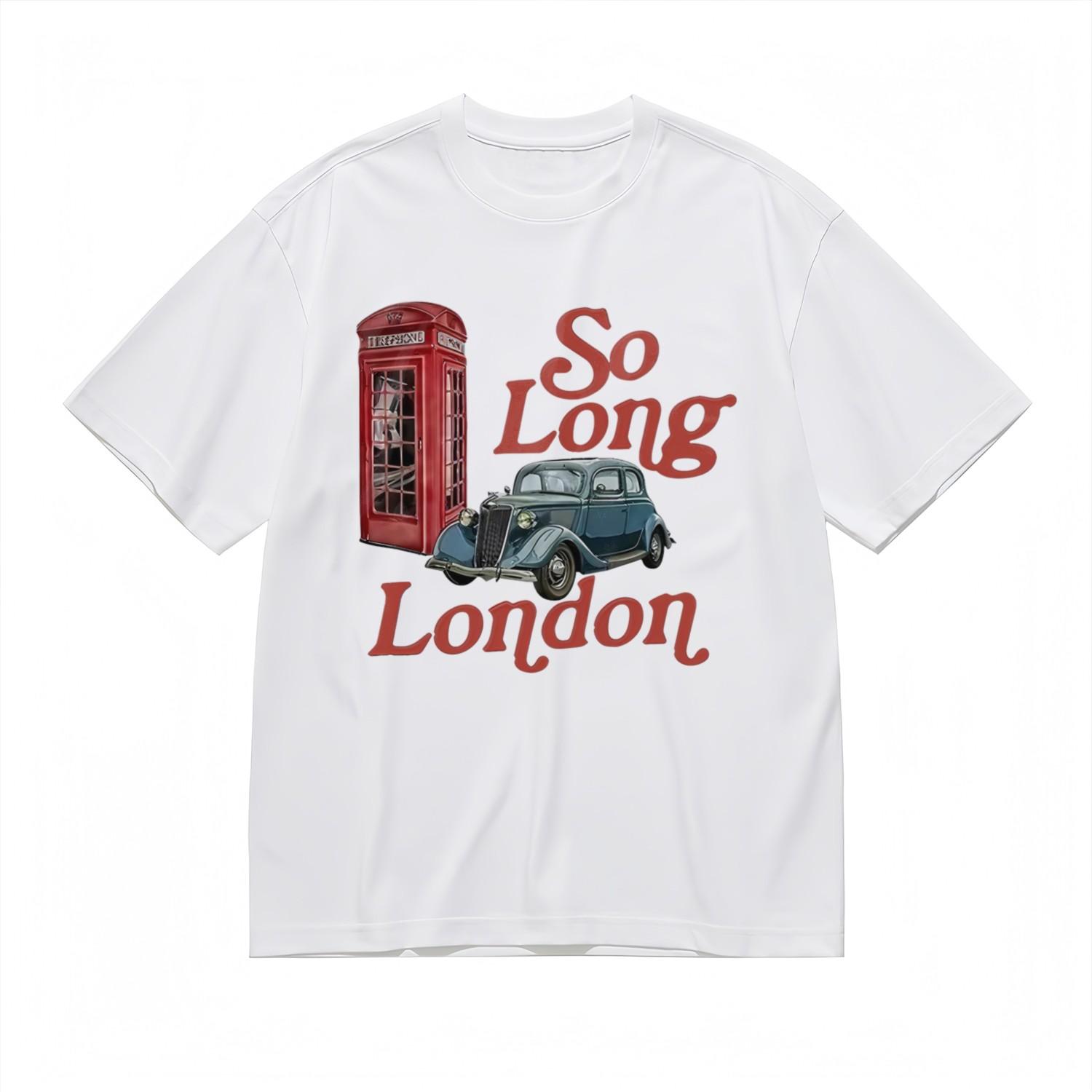 Women s Comfy Fashion Breathable Classic T-Shirt Mens Womens Tees Top British City Graphic Design Tee S