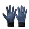 Men's Suede Plush Windproof Touchscreen Gloves for Autumn/Winter: Warm, Non-slip, Ideal for Hiking, Cycling, Driving, and Running