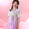 Girls' Hanfu Style Embroidered Summer Dress