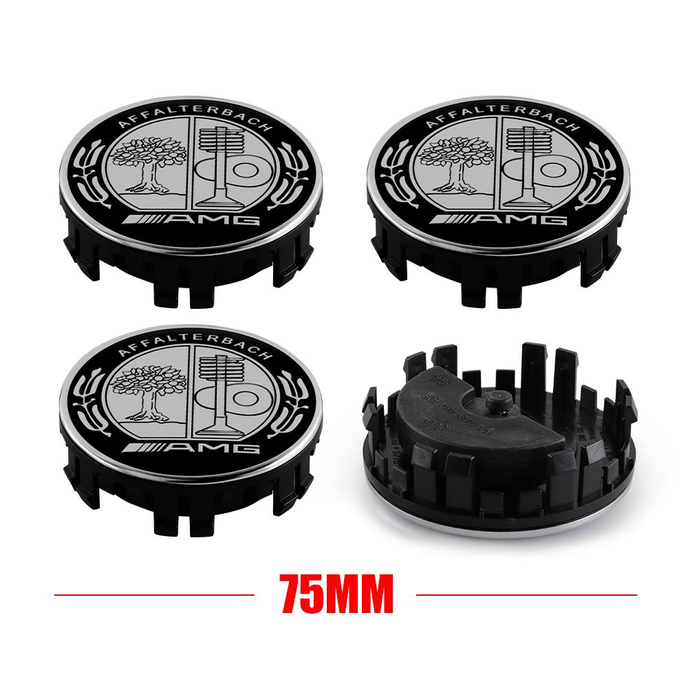 75mm Wheel Center Cover Stickers Hub Cap Accessories For Mercedes Benz W212 W213 W214 W210 GLK GLS W203 W204 W211 AMG CLS ML C36