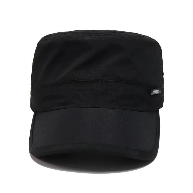 Hat Men'S Flat Military Hat Is Simple And Multi Use All Purpose, Middle-Aged Hat Spring And Autumn Duck Tongue Casual Trendy Fashionable New Style