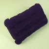 Portable Inflatable Flocking Pvc Pillow Camping Sleeping Air Pillow For Travel Outdoor Hiking Flight Foldable Head Rest Pillow