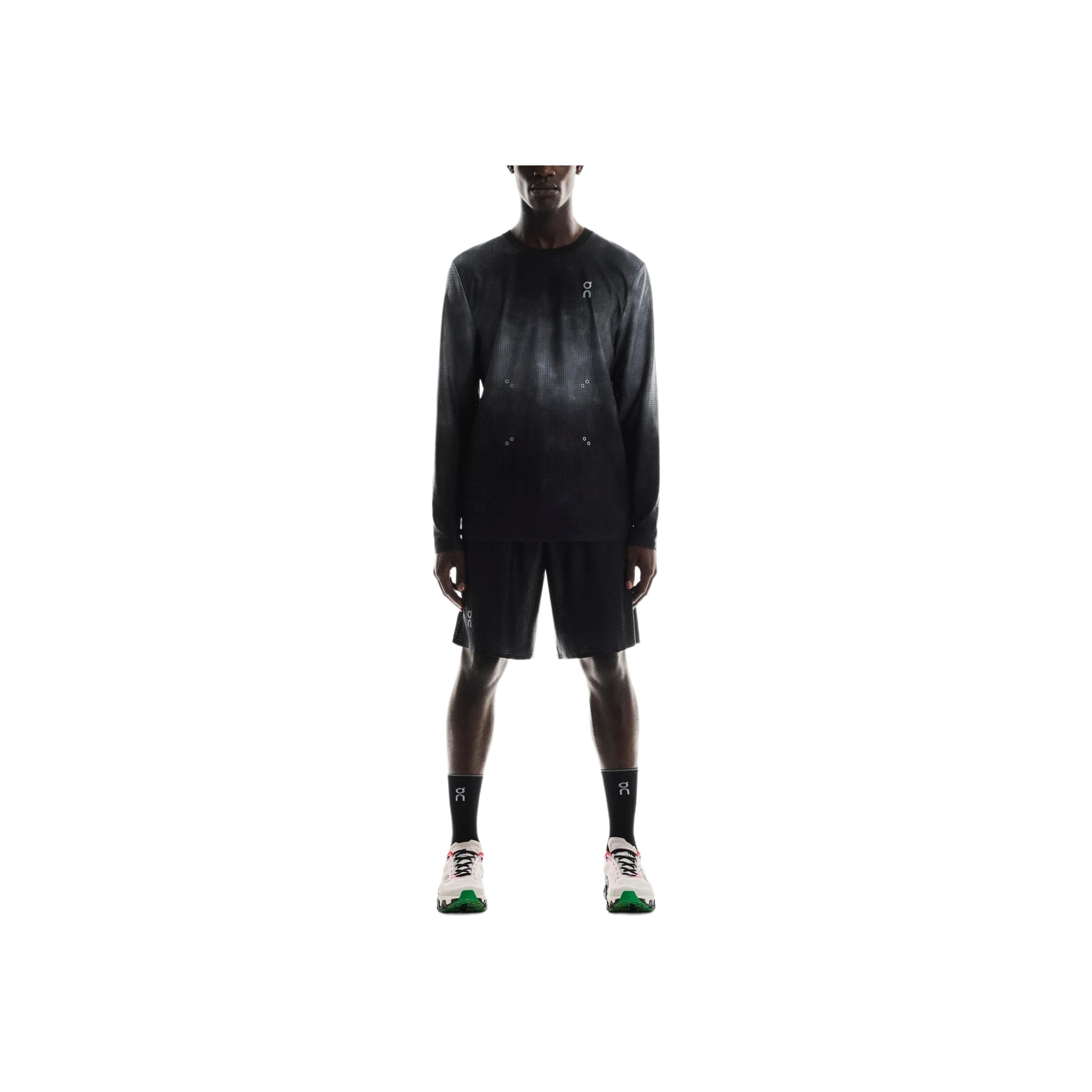 ON Running On Pace Mesh Logo Ademend Comfortabel Sportshort Heren shorts Zwart 1MF10060553 M