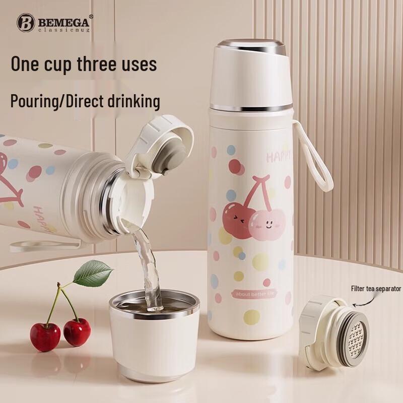 BEMEGA BMG-1013YT Ceramic Lined Insulated Mug