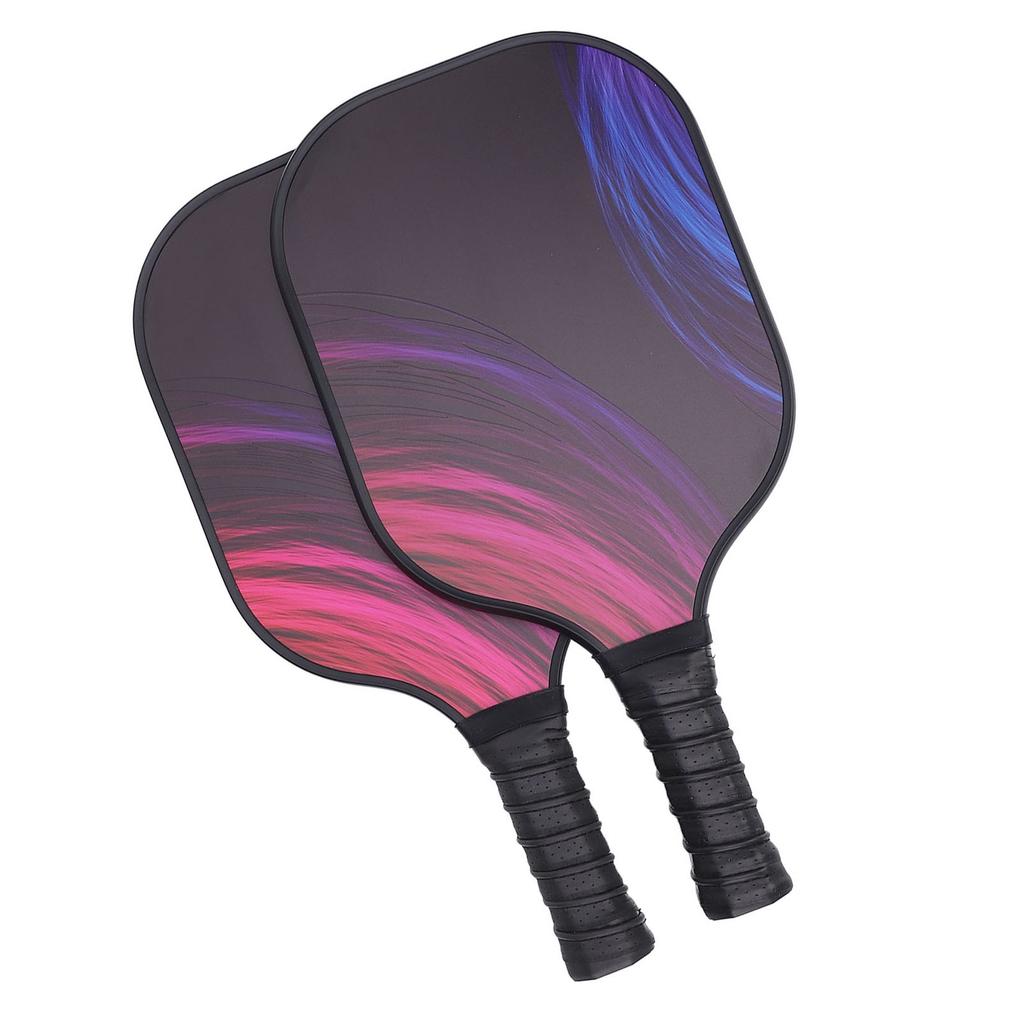 Pickleballpaddlar Set om 2 Lättvikt Kolfiber PU Mjukt Grepp Hög Styrka Pickle Ball Racket