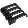 4pcs Exterior Door Handle Cover Car Door Handle Protector for Ford F-150 2015-2020 Car Door Handle Protector Without Keypad ABS Black