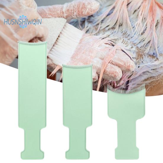 3Pcs Balayage Highlighting Boards Set Flat Surface Sharp Edges Curved Comb Teeth for Hair Dye Quick Removal