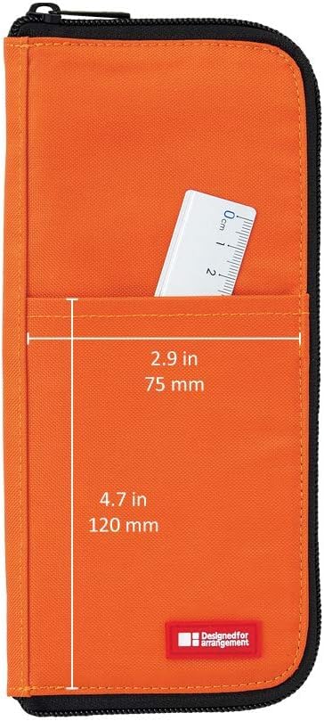 LIHIT LAB Pen Flat Case, Type, Indigo, A7652-11