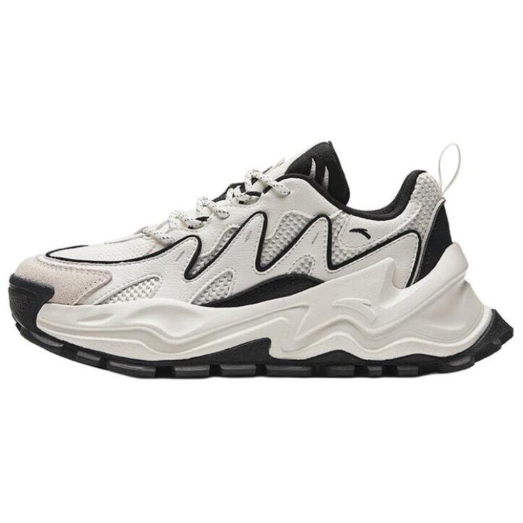 New Anta Hot Anti Slip Wear Resistant Low Top Chunky Sneakers Women's Black White 922348886-7