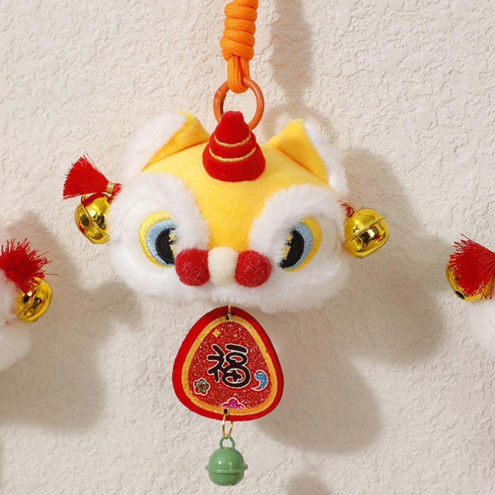Cartoon Lion Dance Pendant Fortune Character Chinese New Year Gift  2026 Spring Festival
