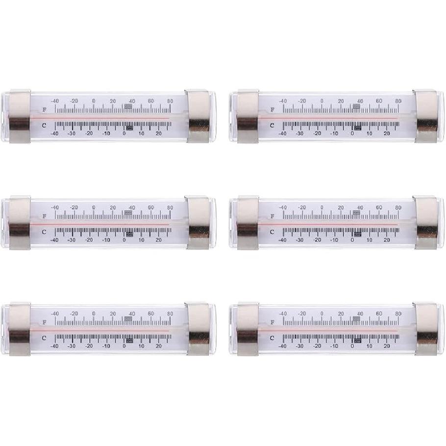 Kitchen Fridge Thermometer Refrigerator Thermometer, 12 Packs Kitchen Monitoring Thermometer Refrigerator Line, Cooler Fridge Temperature Gauge for