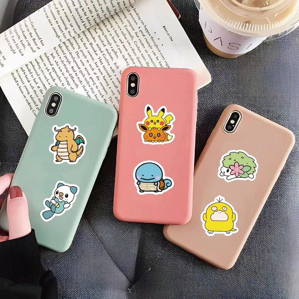 100PCS New Mini Pokémon Stickers: Creative Cartoon Journal Stickers, PVC Waterproof Decals for DIY
