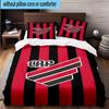 3pcs Athletico Paranaense Printed Bedding Set Duvet Cover Closure Includes 1 Duvet Cover & 2 Pillowcases Bedding Sets Home Decor Gifts