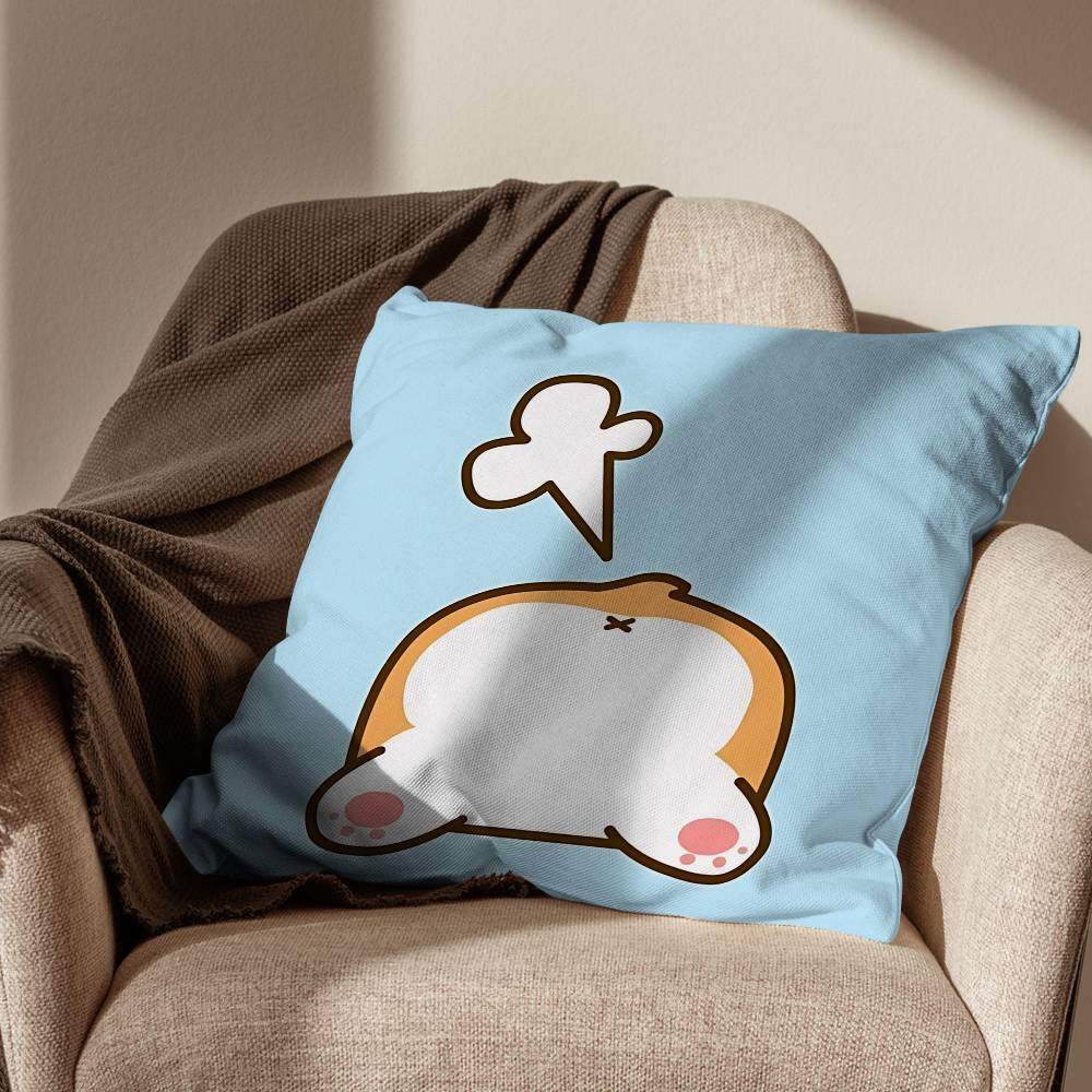 Süße Welsh Corgi Kissenhülle Büro Kissen Geeignet für Sofa Auto Schlafzimmer Dekorative Kissenhülle