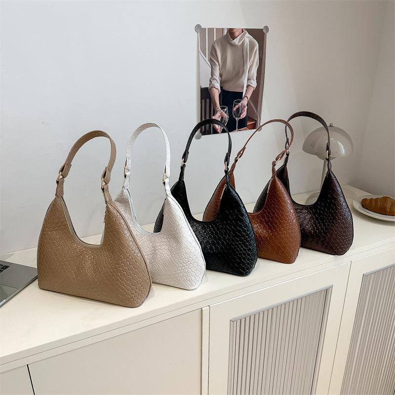 Solid Color Casual Large Capacity Fashion 2025 Retro New Beautiful Armpit Bag Shoulder Handbag Women's Bag