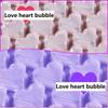 0.2*6M Lovely Thicked Heart Shape Bubble Wrap Shockproof Packaging Buffer Bubble Paper Foam Roll Buffer Packaging Goods Pack