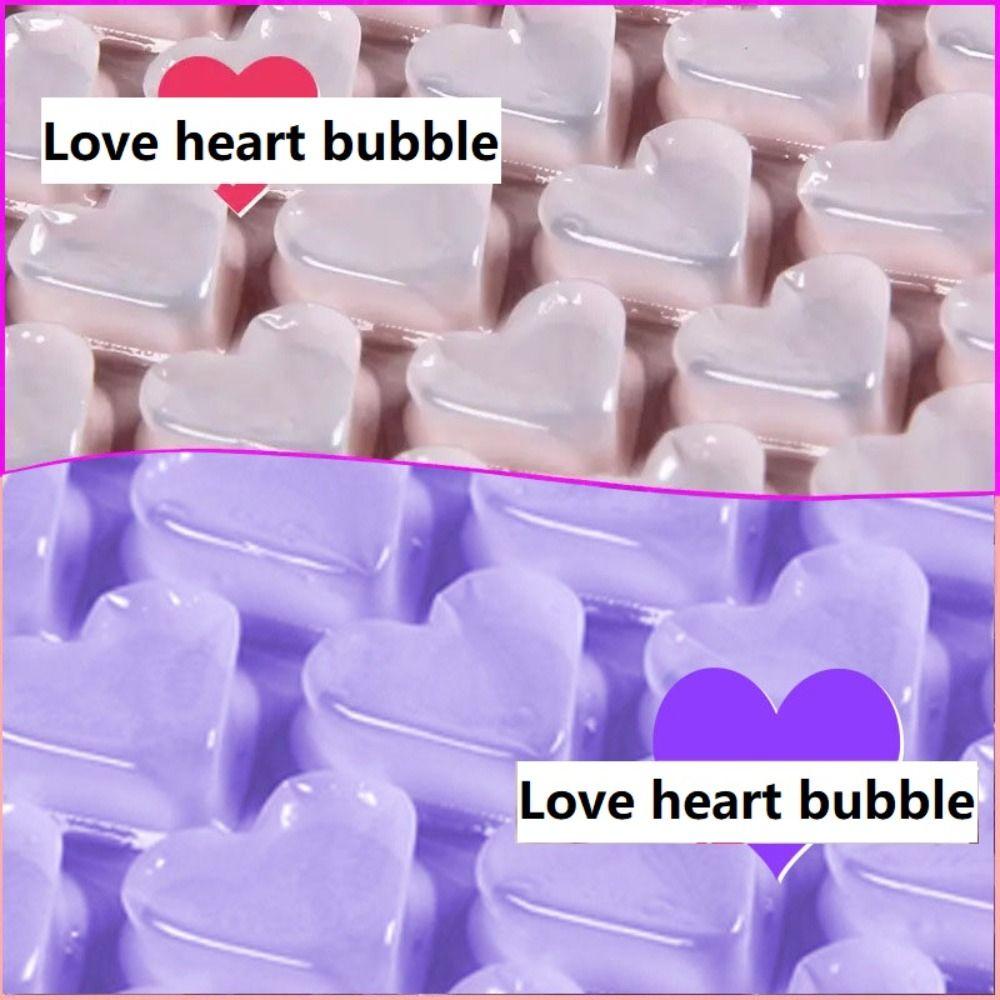 0.2*6M Lovely Thicked Heart Shape Bubble Wrap Shockproof Packaging Buffer Bubble Paper Foam Roll Buffer Packaging Goods Pack