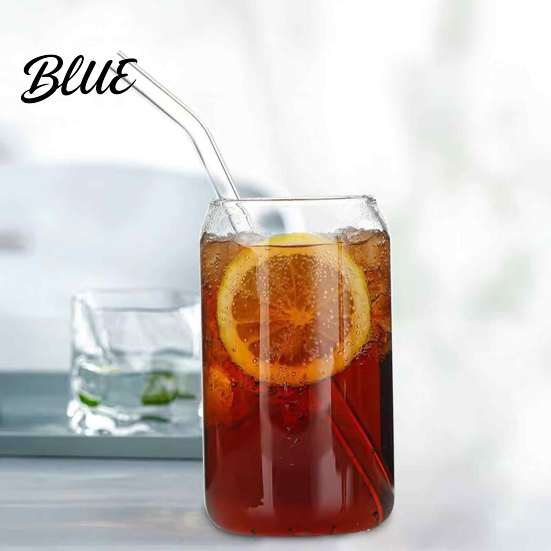 Clear Glass Tumbler Resistant Borosilicate Cup Bamboo with for Milkshake Lid Heat Tumbler Retro Mason Eco Friendly Water Bottle
