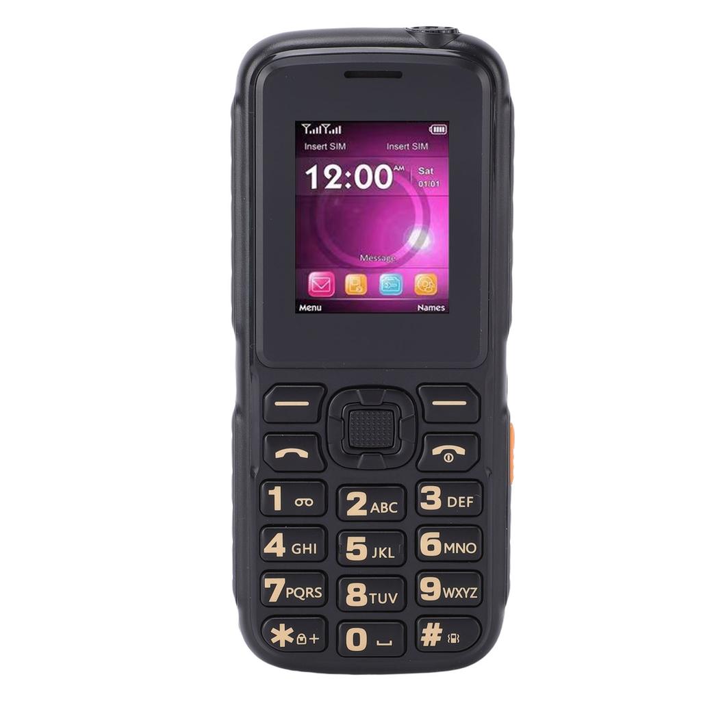 Seniors Cell Phone 1.8 Inch Color Screen 3 SIM Cards High Volume Speaker 3.5mm Jack Bluetooth 2G Elderly Mobile Phone
