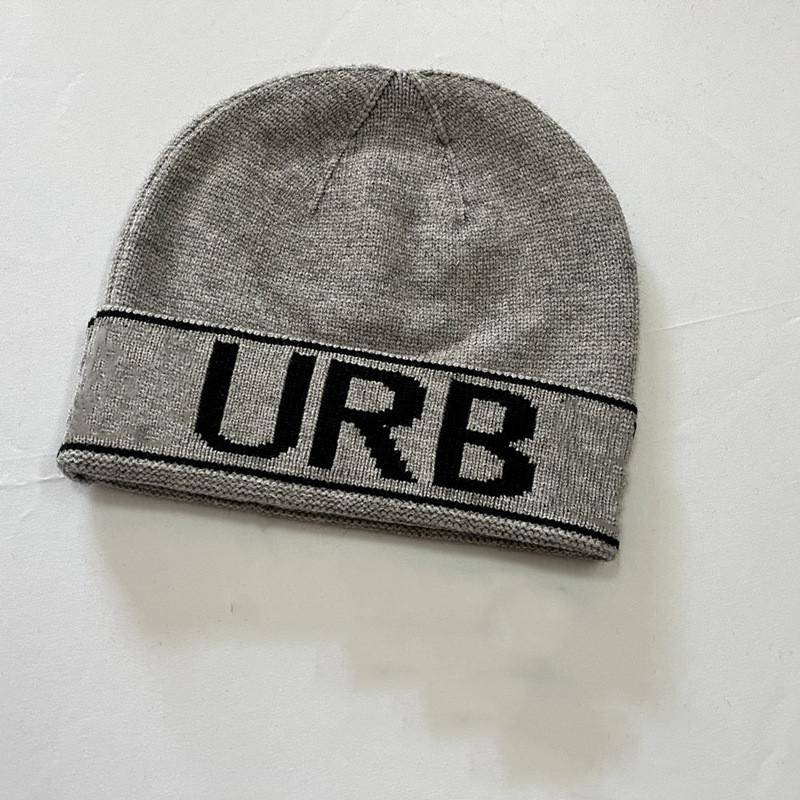 

Вязаная шапка Женская Мужская Осень Зима Акрил Теплая Дышащая Повседневная Уличная серый