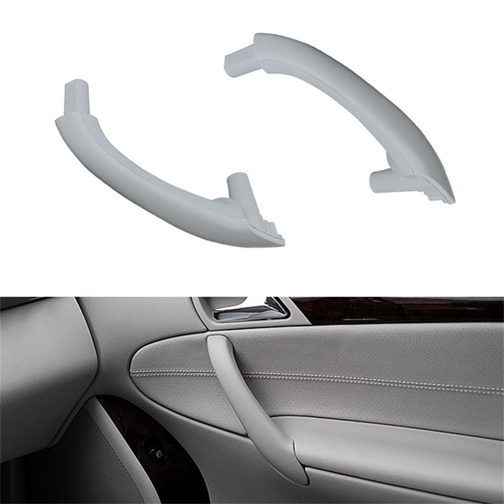 

Left+Right Interior Door Pull Handle Grey For Mercedes-Benz W203 C230 C240 C280
