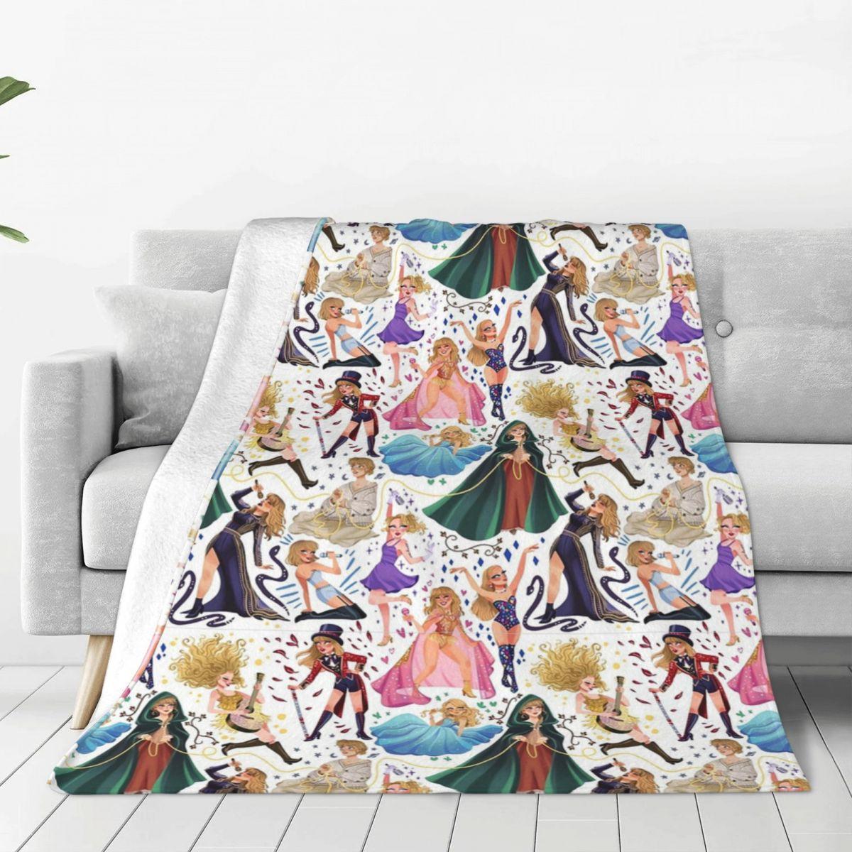 Taylor Eras Blanket Fleece Portable Sofa Throw Blankets For Couch Bedding Travel Throws Bedspread Quilt 75X95CM