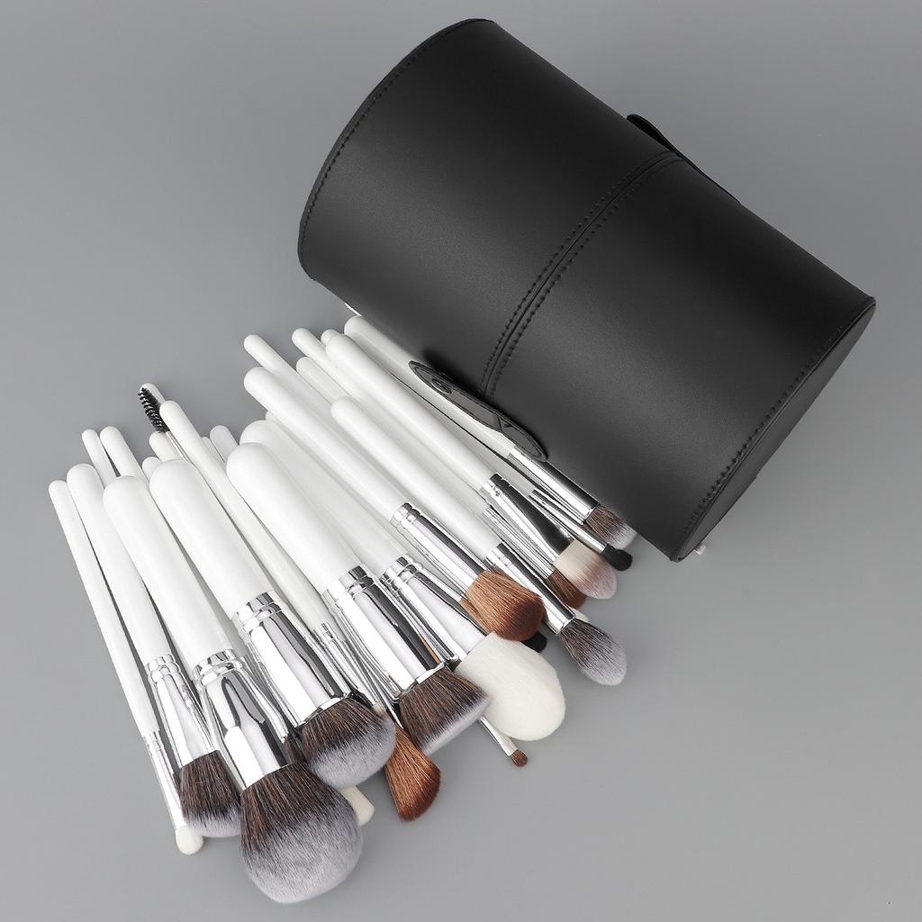 30 Makeup Brush Set with Bucket Soft Hair Eyeshadow Loose Powder Brush Studio Full Set for Makeup Artists