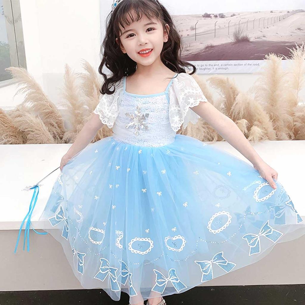 [monoii] Princess Dress, Kids' Snow Queen Costume for Halloween, Girls