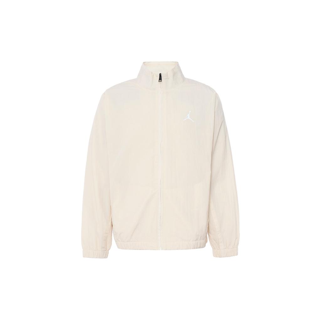 Jordan Essentials Solid Color Stand Collar Zip-Up Casual Long Sleeve Jacket Men Jacket Khaki FN4538-203