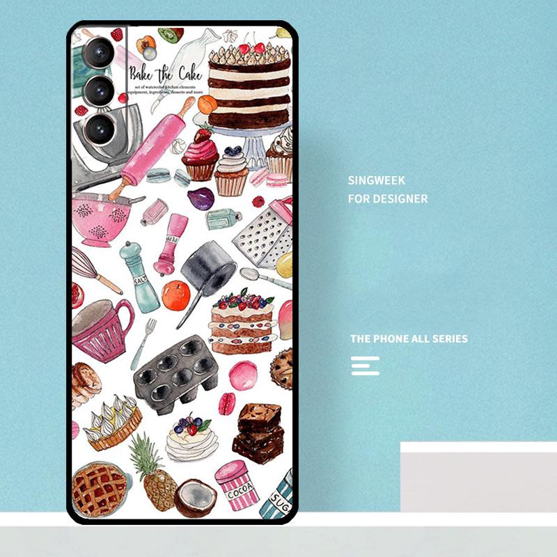 Baking Cook Chef Case For Samsung Galaxy S25 Ultra S21 S22 S23 S24 Ultra S9 S10 S20 Plus S25 FE Phone Cover