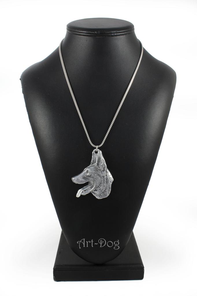 Belgian Shepherd Dog, Belgian Sheepdog I – Necklace with a dog, dog pendant on a silver chain | Art-Dog