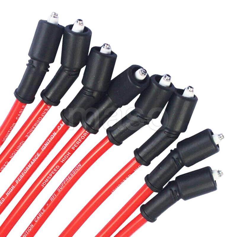 8pcs Ignition Spark Plug Wire Kit Set Cable 32819 for Chevrolet Silverado Tahoe Suburban,for GMC Sierra Yukon 10.5mm