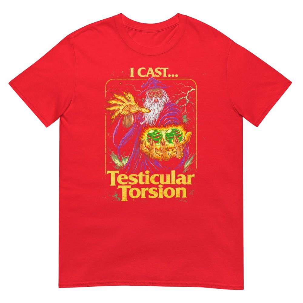 I Cast Testicular Torsion Funny Wizard Meme Tshirt S