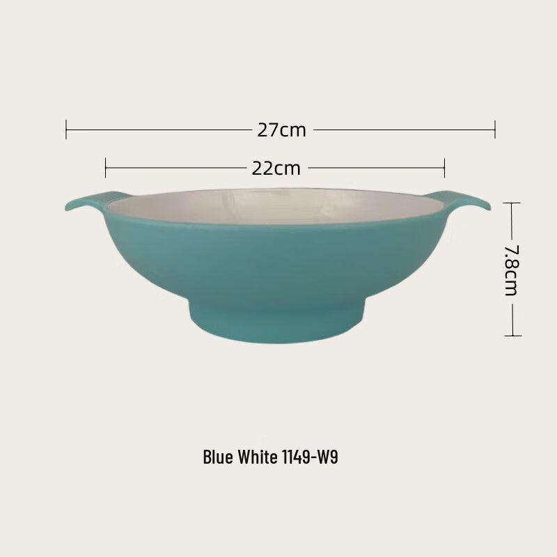Jijun Melamine Double-Handle Serving Bowls (10-Pack)