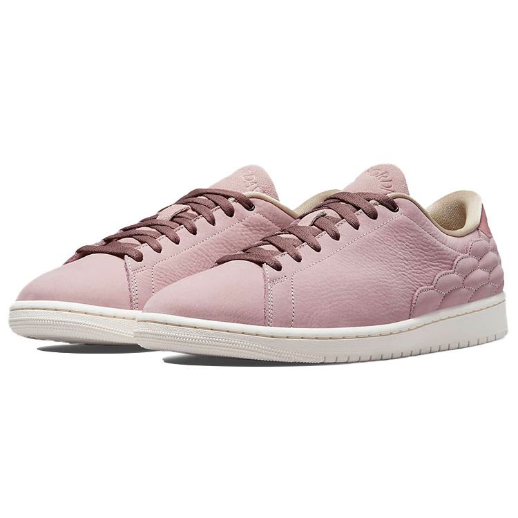 Air Jordan 1 Centre Court Pink Oxford Unisex Sneakers Pale-Ivory Smokey-Mauve Dark-Pony DO7444-621
